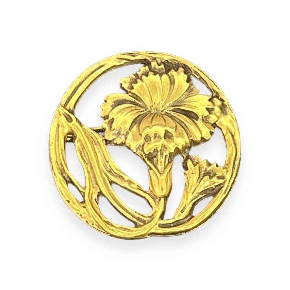 Vintage Alva Art Nouveau Floral Pin